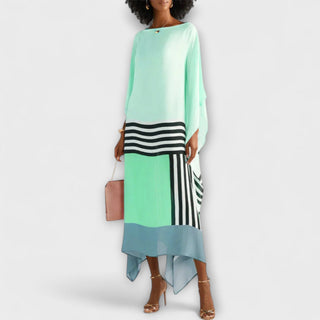 Elenora - geometrický kaftan volného střihu