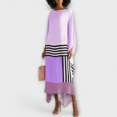 Elenora - geometrický kaftan volného střihu