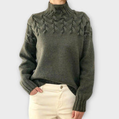 Ivana | Elegantní pletený svetr s rolákem