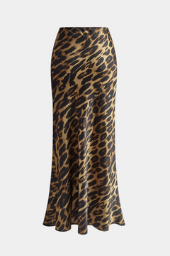 Elena | Maxi úzká sukně s leopardím potiskem