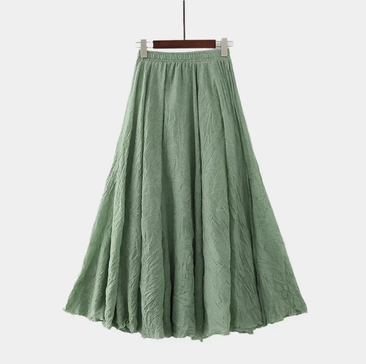 Kristýna Elegantní Vysokopásová Dlouhá Sukně Vzdušná