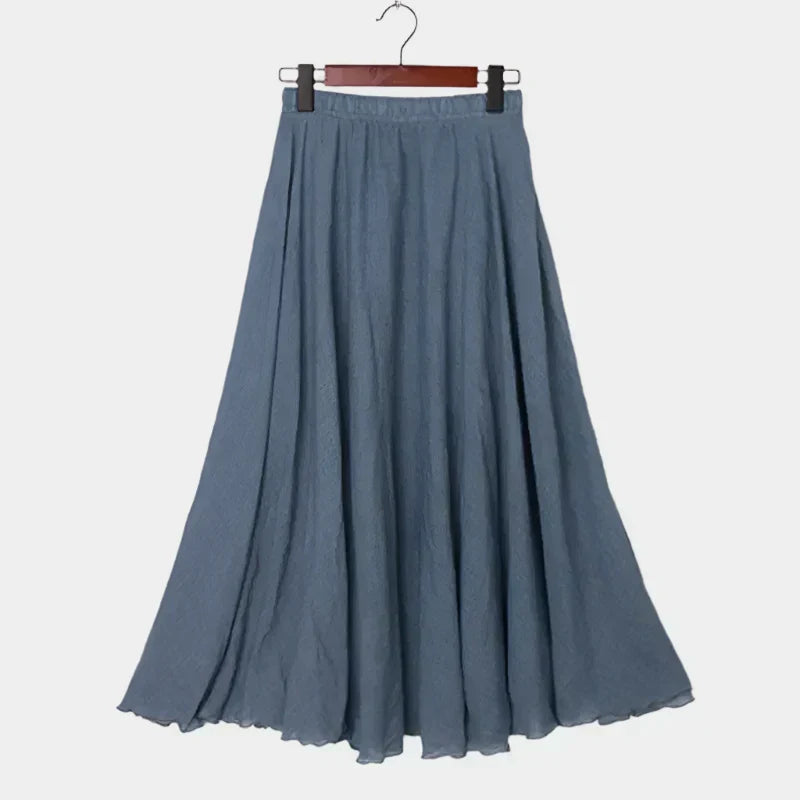 Kristýna Elegantní Vysokopásová Dlouhá Sukně Vzdušná