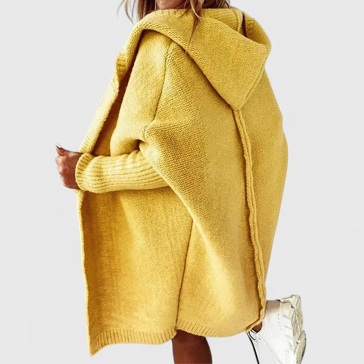 Daniela – Dlouhý cardigan s kapucí