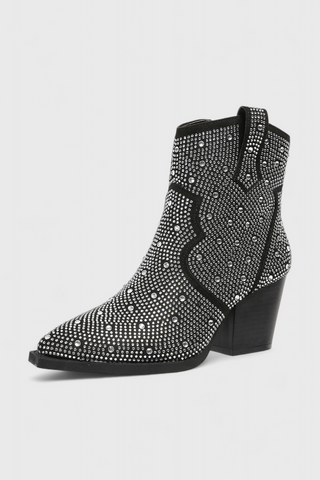 Elegantní boty Berenice s patchworkem a bočním zipem